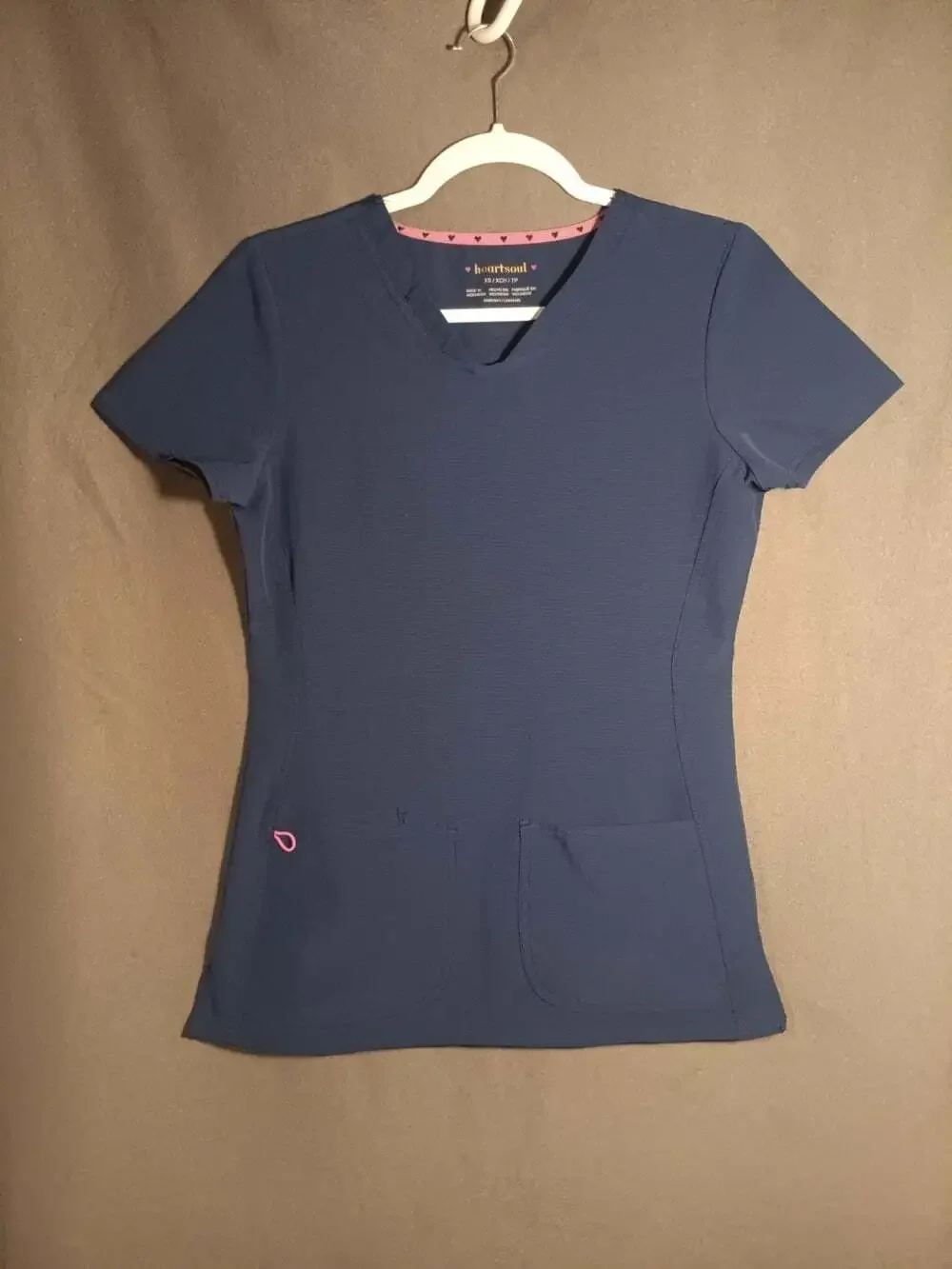 Heartsoul Love Always Scrub Set Womens XS DARK Blue Medical Doctor Nurse Dentist